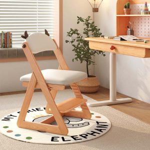 JASIWAY Adjustable Height Writing Chair Learning Chair with Backrest