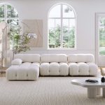 JASIWAY Velvet  3 Seaters Left or Right Hand Facing Sofa & Chaise