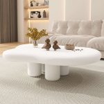 JASIWAY Beige Modern Creative Cloud Coffee Table