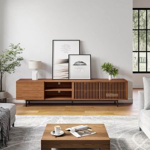 JASIWAY Media Console Storage TV Stand with 2 Drawers & 2 Doors for TVs up to 78"