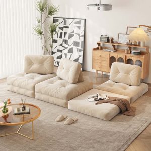 JASIWAY Individual Convertable Floor Couch Living Room Modular Sofa