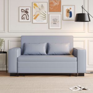 JASIWAY 63" Pull-out Sleeper Sofa Bed with Storage
