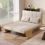Hausfurn 3-in-1 Folding Sofa Chair Bed with Armrests – 3 Sizes Available