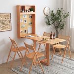 Hausfurn Wall-Mounted Folding Dining Table Bar Table Space Saving