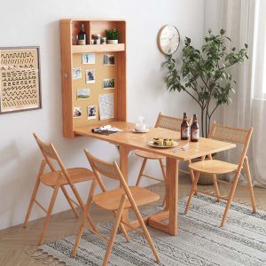 Hausfurn Wall-Mounted Folding Dining Table Bar Table Space Saving