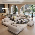 RINGCHEN Luxury Modern Modular Sectional Sofa with Custom Fabric Options–Lead Time within 30 Days