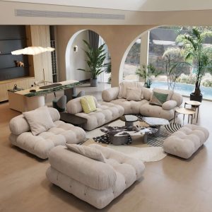RINGCHEN Luxury Modern Modular Sectional Sofa with Custom Fabric Options–Lead Time within 30 Days