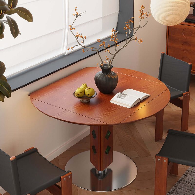 Hausfurn French Vintage Round Foldable Dining Table