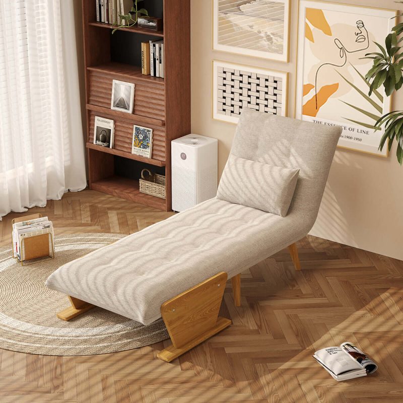 Hausfurn 3-in-1 Folding Sofa Chair Bed with Armrests – 3 Sizes Available