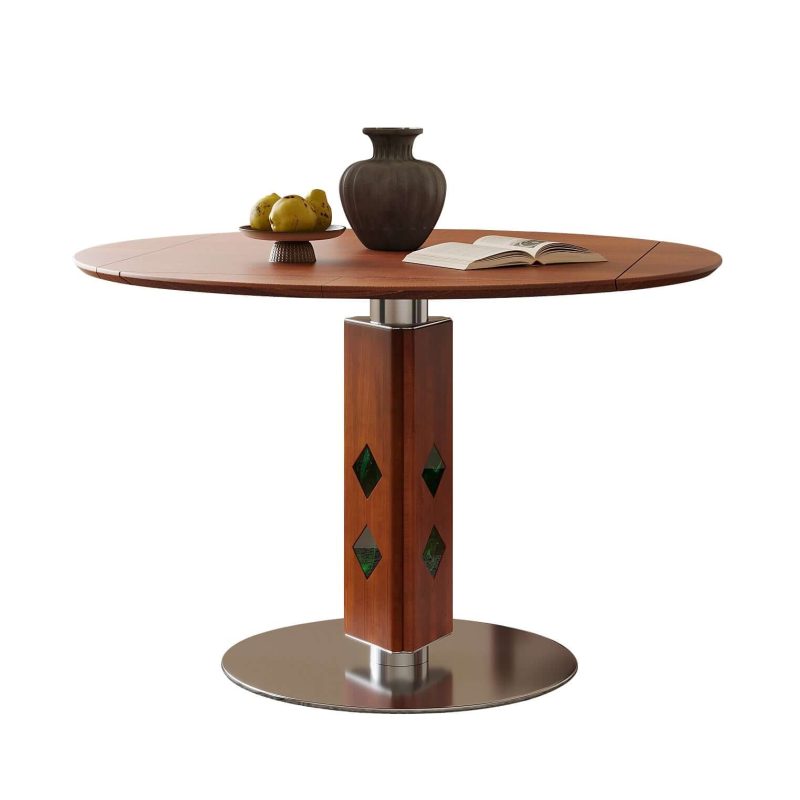 Hausfurn French Vintage Round Foldable Dining Table