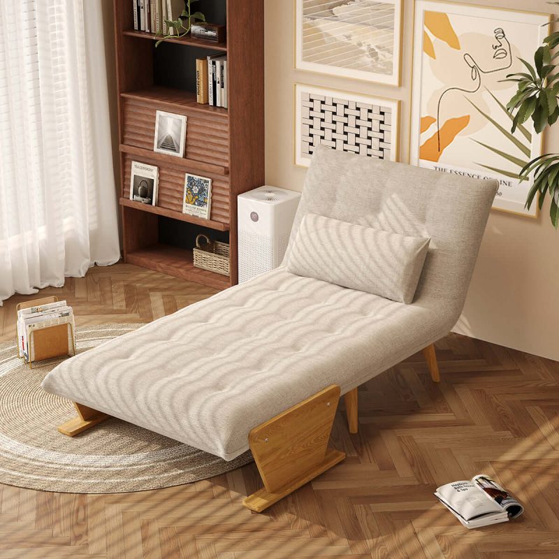 Hausfurn 3-in-1 Folding Sofa Chair Bed with Armrests – 3 Sizes Available