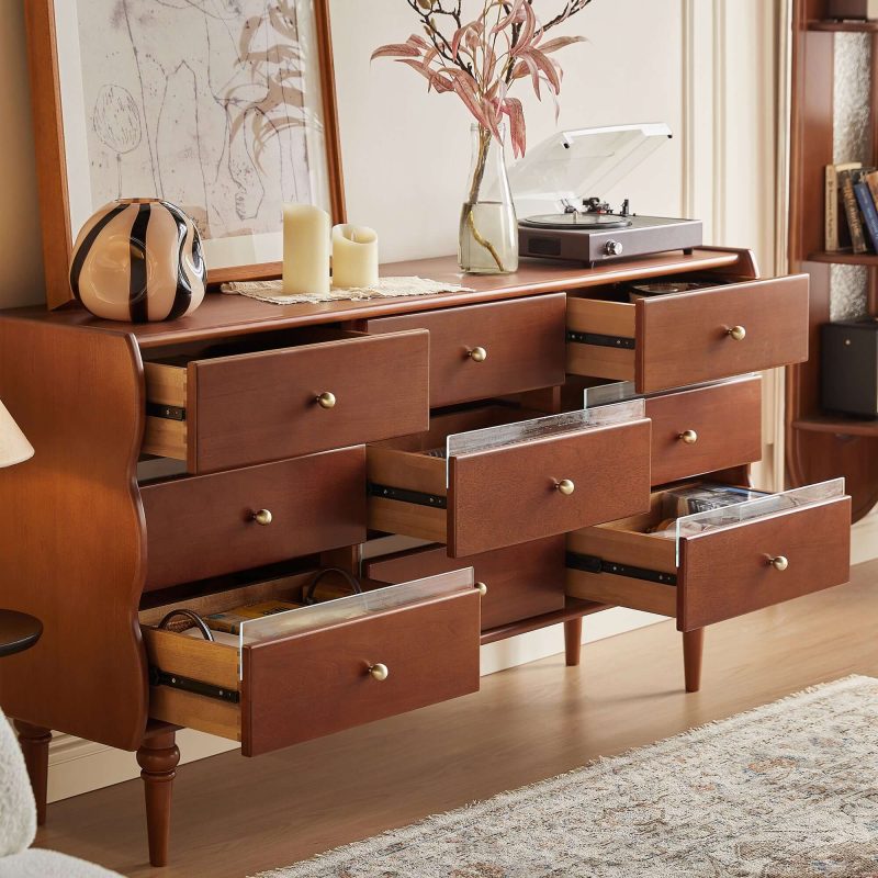 Hausfurn Solid Wood Six/Nine-Drawers Chest Entryway Storage