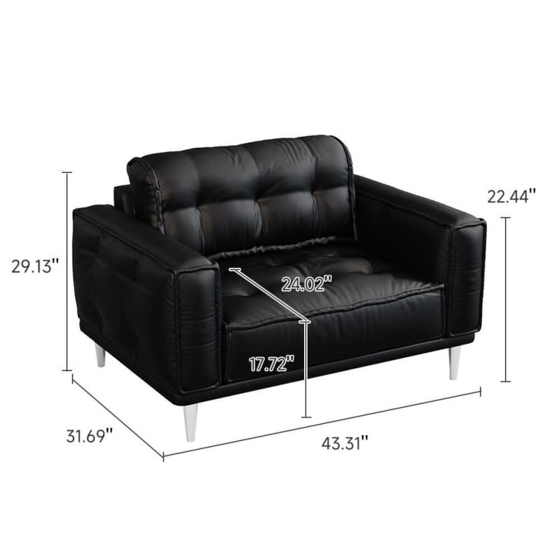 French Vintage Leather Sofa Luxurious Comfort