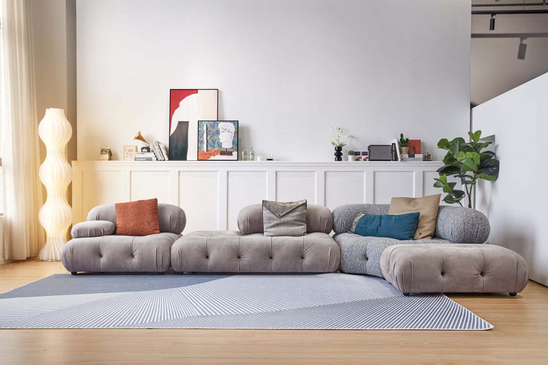 RINGCHEN Luxury Modern Modular Sectional Sofa with Custom Fabric Options–Lead Time within 30 Days