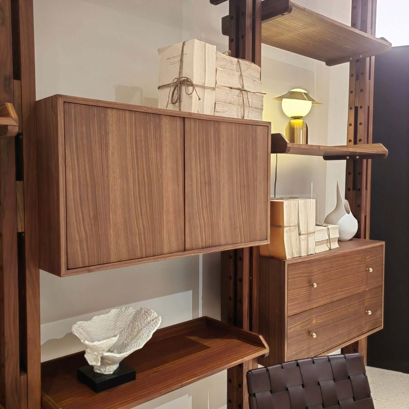 Hausfurn Mid-Century Modern Floor-to-ceiling Bookcase– Lead Time within 45 Days