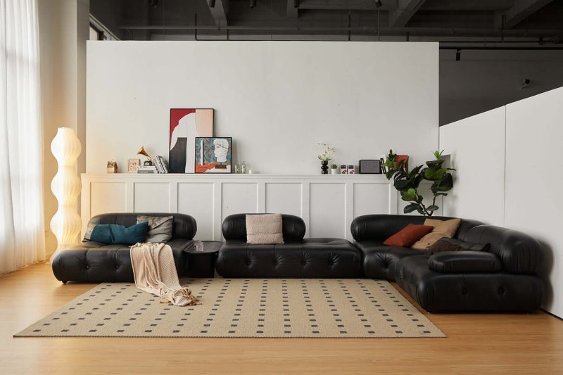 RINGCHEN Luxury Modern Modular Sectional Sofa with Custom Fabric Options–Lead Time within 30 Days