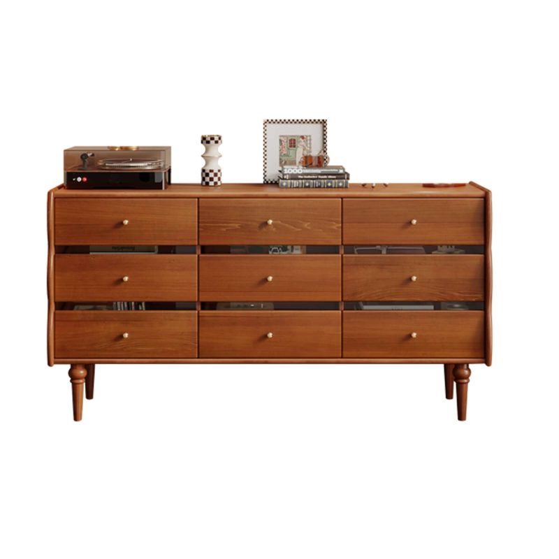 Hausfurn Solid Wood Six/Nine-Drawers Chest Entryway Storage