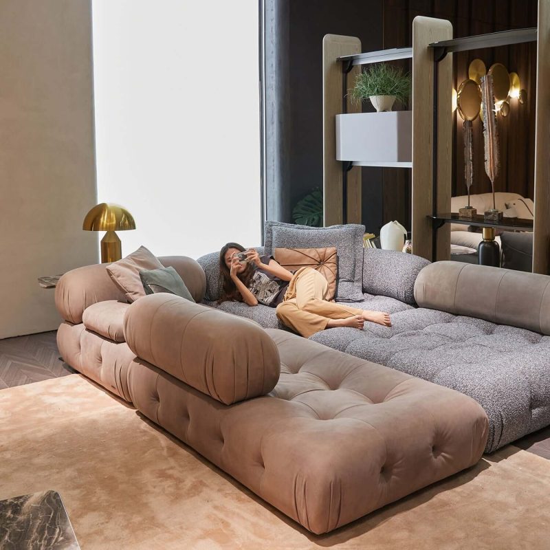 RINGCHEN Luxury Modern Modular Sectional Sofa with Custom Fabric Options–Lead Time within 30 Days