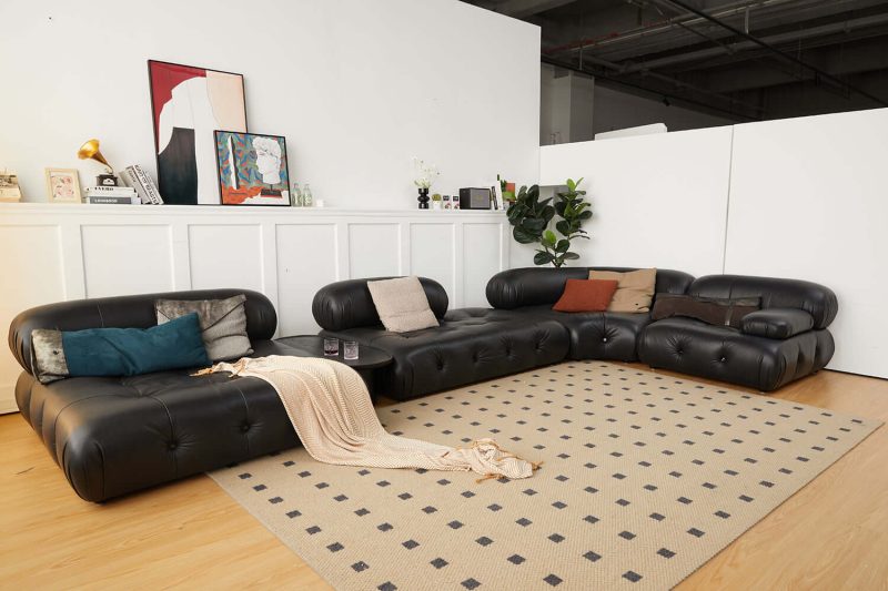 RINGCHEN Luxury Modern Modular Sectional Sofa with Custom Fabric Options–Lead Time within 30 Days