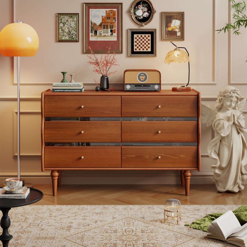 Hausfurn Solid Wood Six/Nine-Drawers Chest Entryway Storage