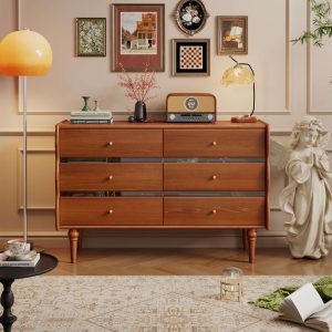Hausfurn Solid Wood Six/Nine-Drawers Chest Entryway Storage