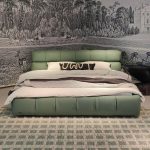 Hausfurn Modern Upholstered King Bed Available in Leather & Suede Fabric–Lead Time within 30 Days