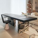 Hausfurn Horizon Gourment Dining Table with Marble Legs–Lead Time within 45 Days